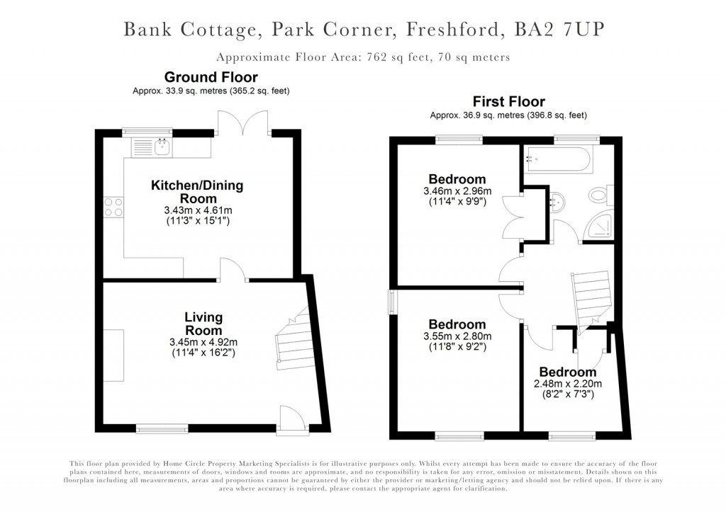 Floorplans For Freshford, Bath