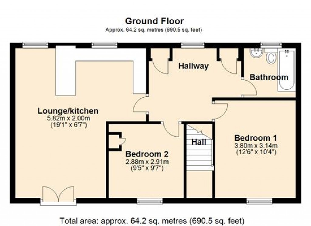 Floorplans For Paxcroft Mead, Trowbridge, Wiltshire