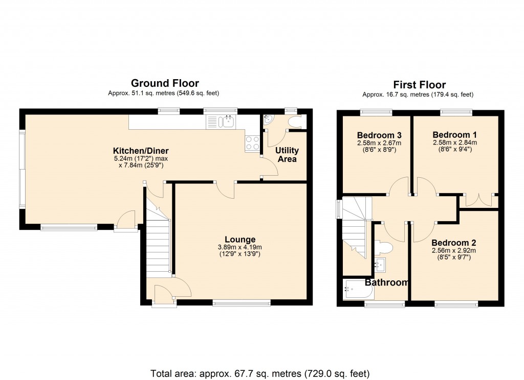 Floorplans For Holt, Trowbridge, Wiltshire