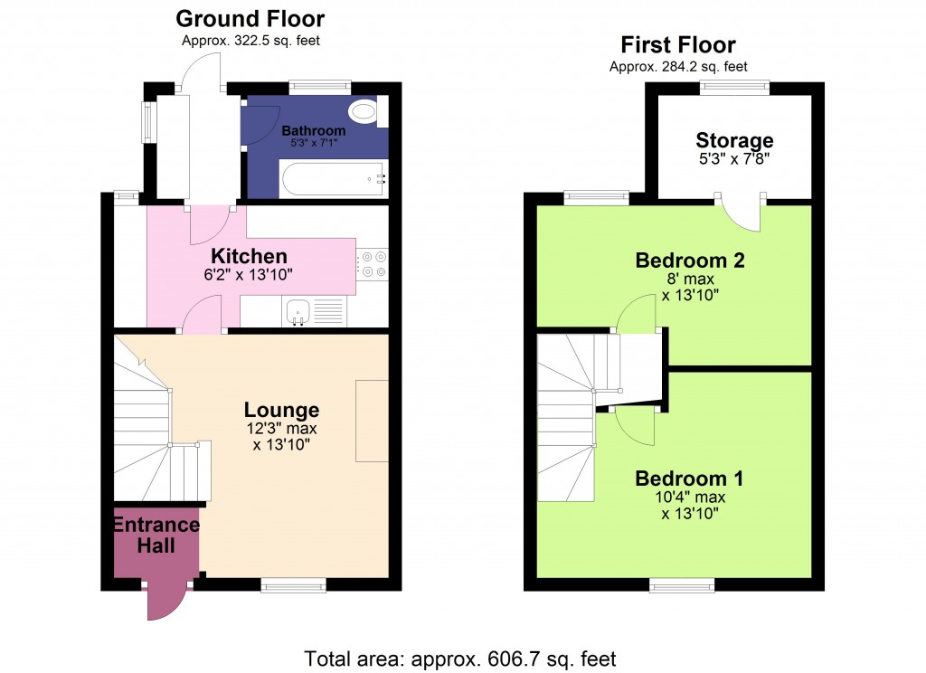 Floorplans For Wingfield, Trowbridge, Wiltshire