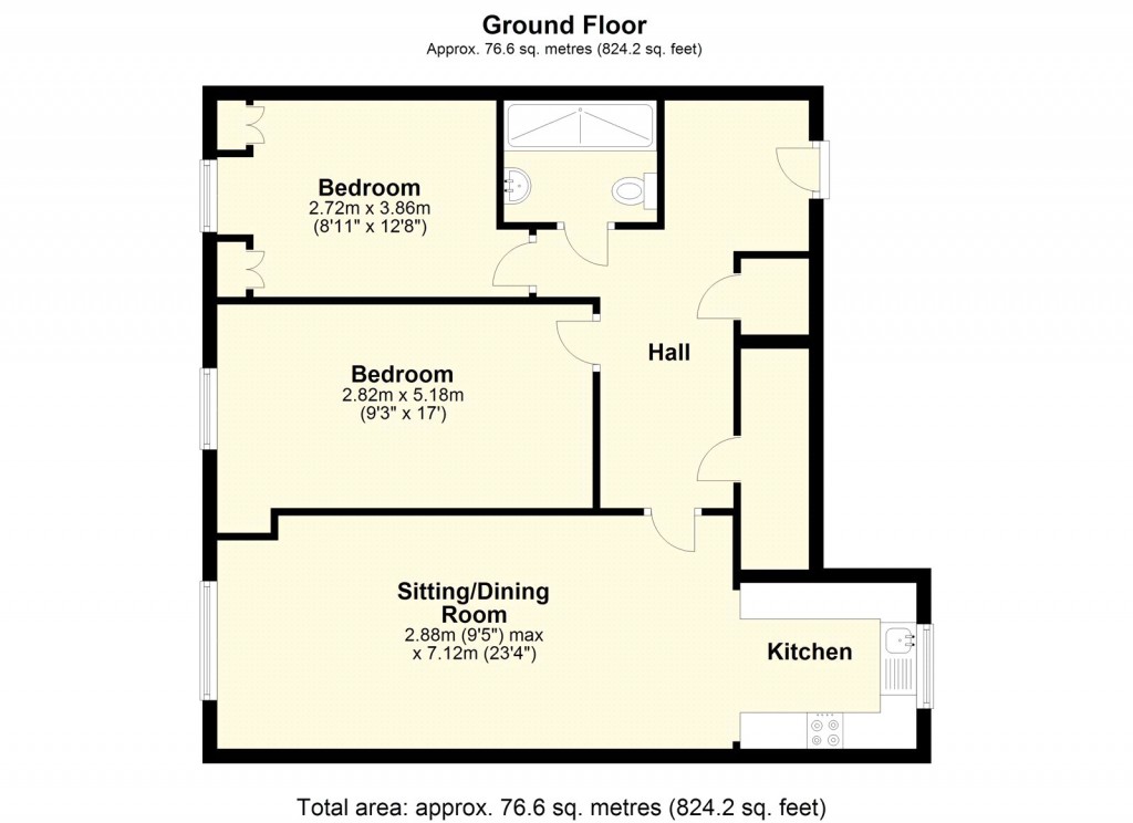 Floorplans For Station Road, Warminster, Wiltshire