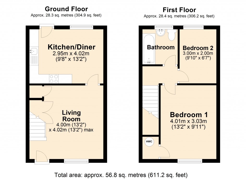 Floorplans For Frome Road, Trowbridge, Wiltshire