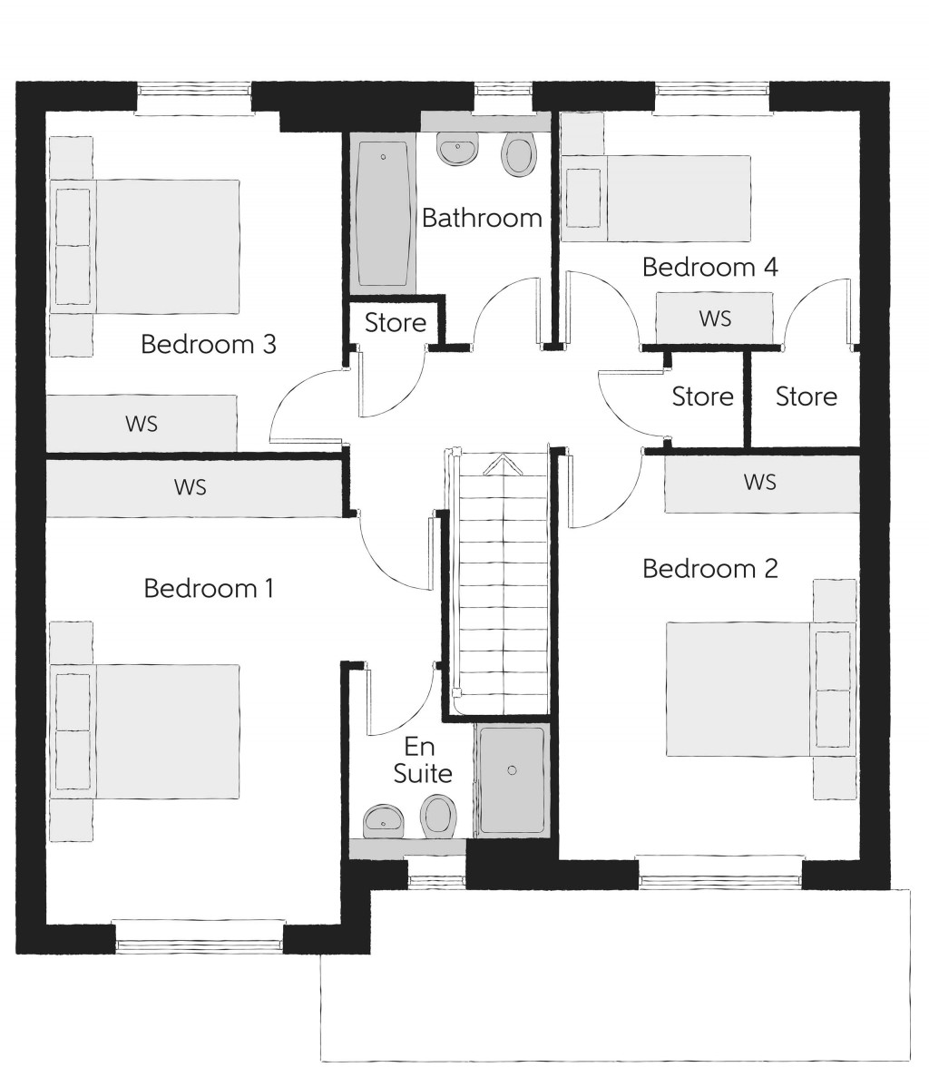 Floorplans For Elizabeth Way, Trowbridge, Wiltshire