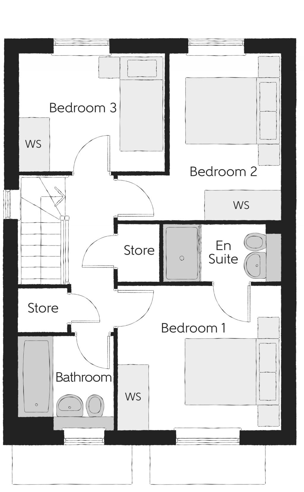 Floorplans For Elizabeth Way, Trowbridge, Wiltshire