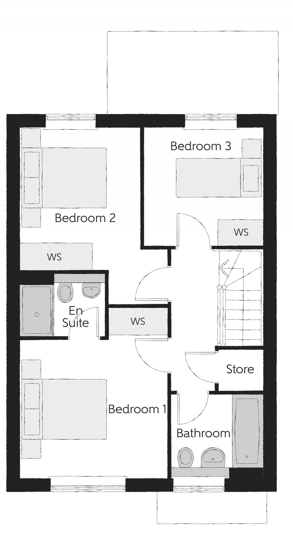 Floorplans For Elizabeth Way, Trowbridge, Wiltshire