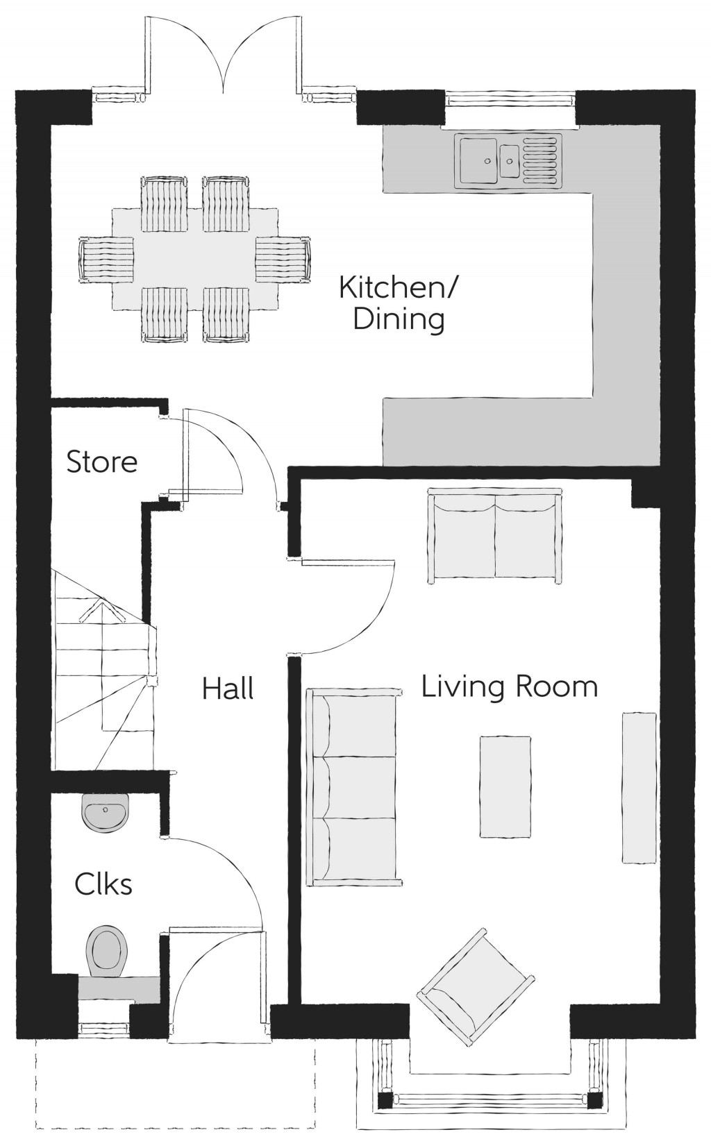 Floorplans For Elizabeth Way, Trowbridge, Wiltshire