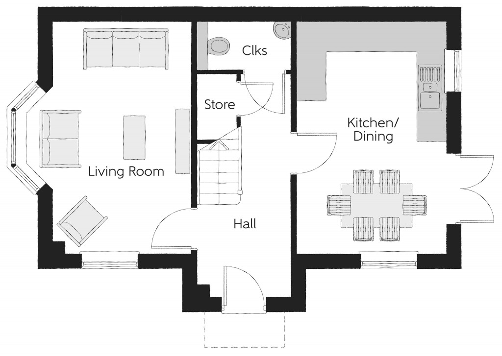 Floorplans For Elizabeth Way, Trowbridge, Wiltshire