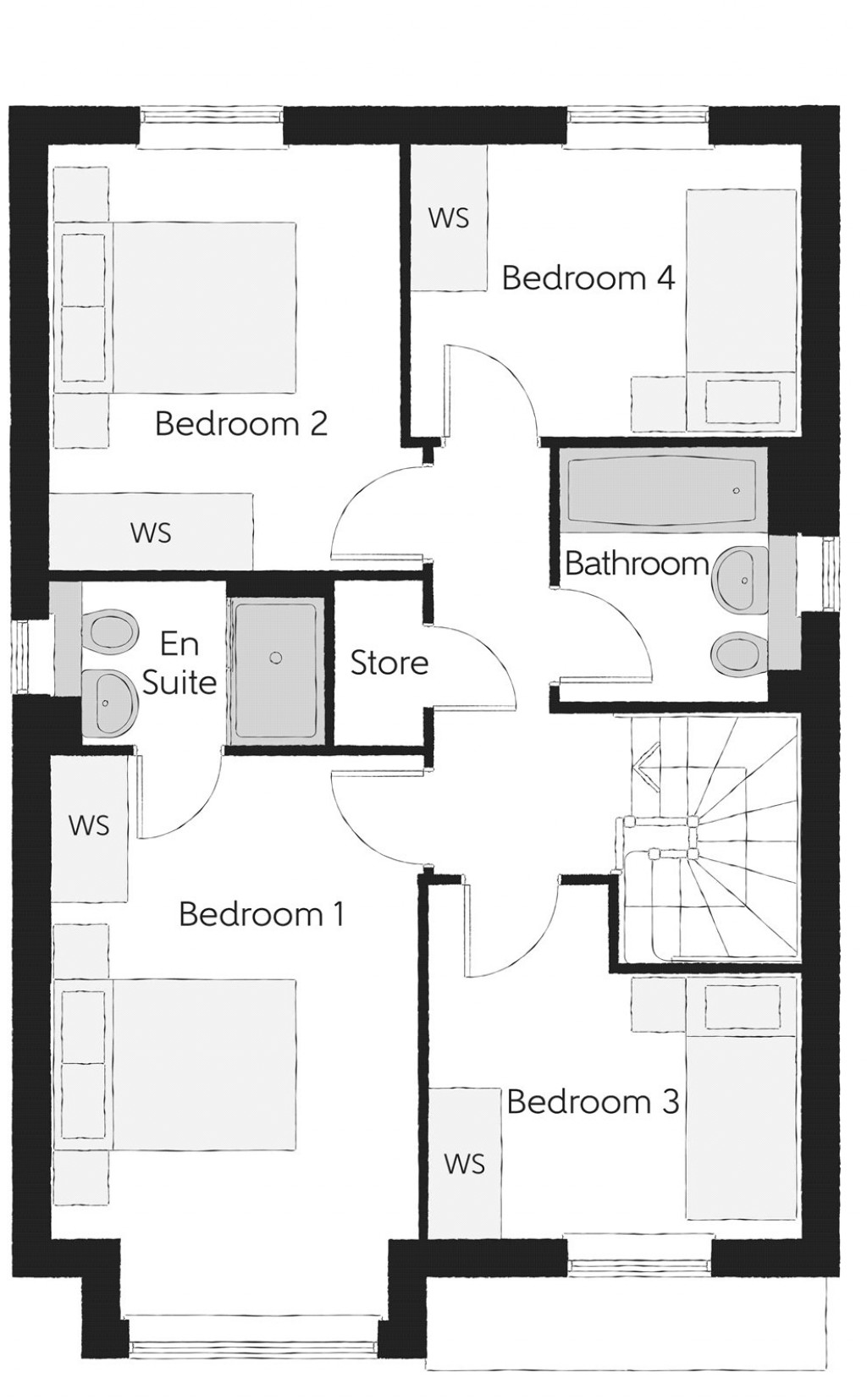 Floorplans For Elizabeth Way, Trowbridge, Wiltshire