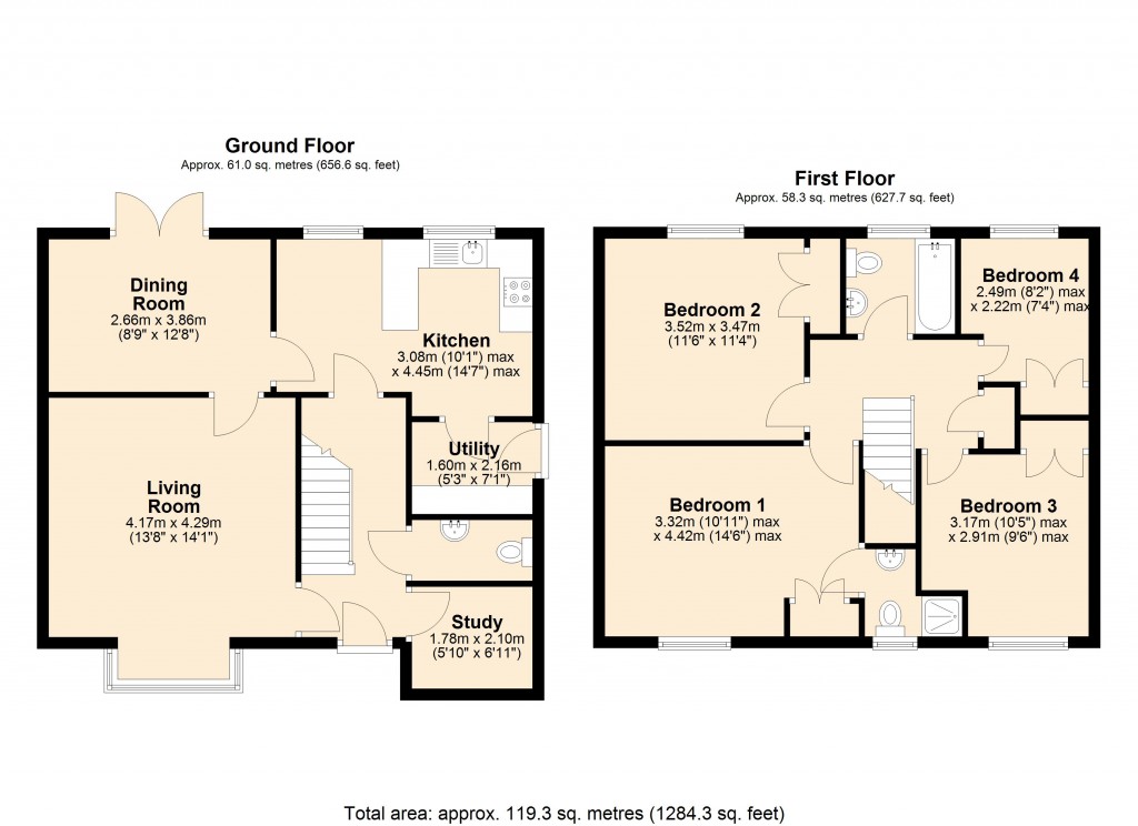 Floorplans For Hilperton, Trowbridge, Wiltshire