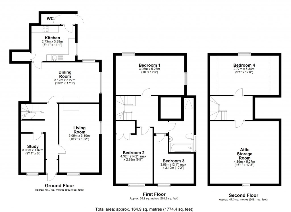 Floorplans For Bratton, Westbury, Wiltshire