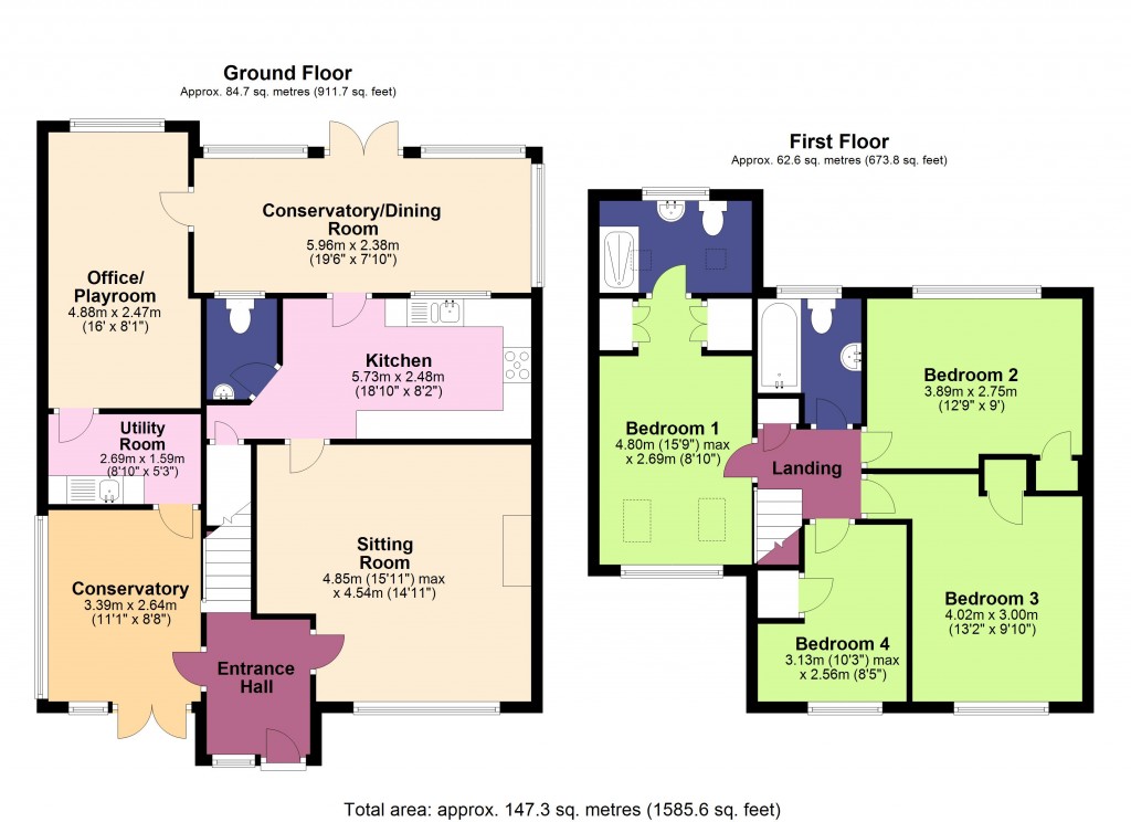 Floorplans For Dilton Marsh, Westbury, Wiltshire