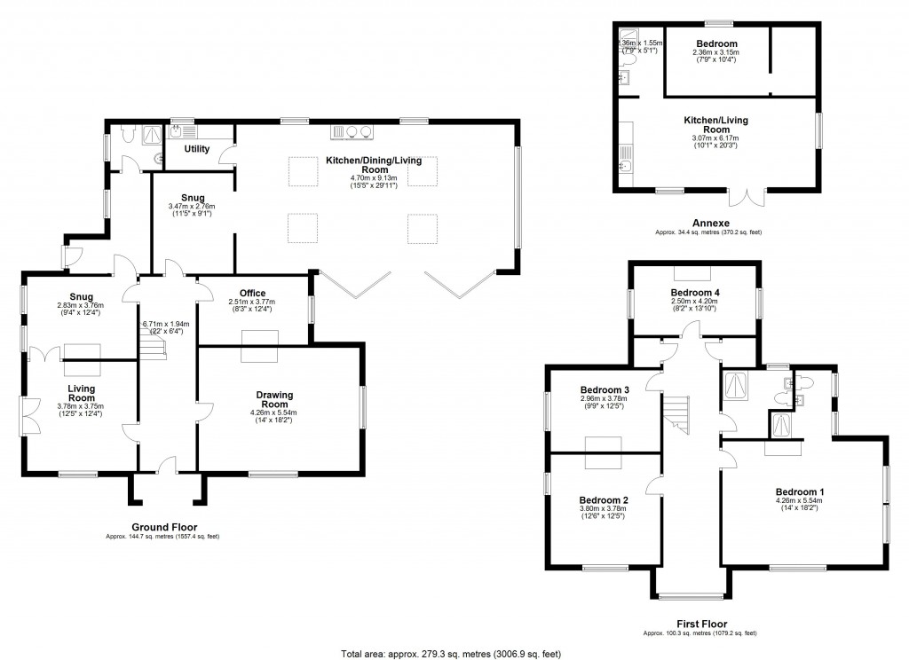 Floorplans For Bratton, Westbury, Wiltshire