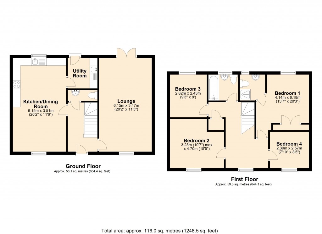 Floorplans For Westbury, Wiltshire