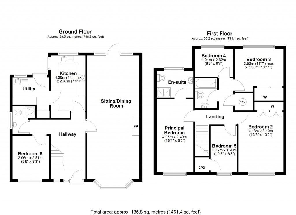 Floorplans For Dilton Marsh, Westbury