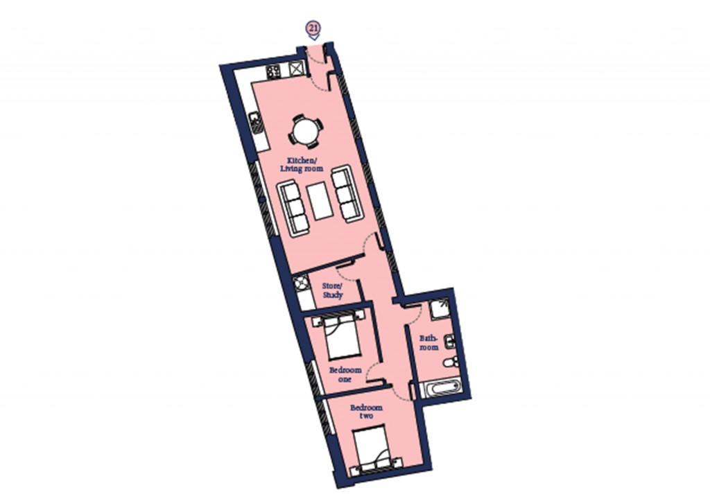 Floorplans For Church Street, Trowbridge, Wiltshire