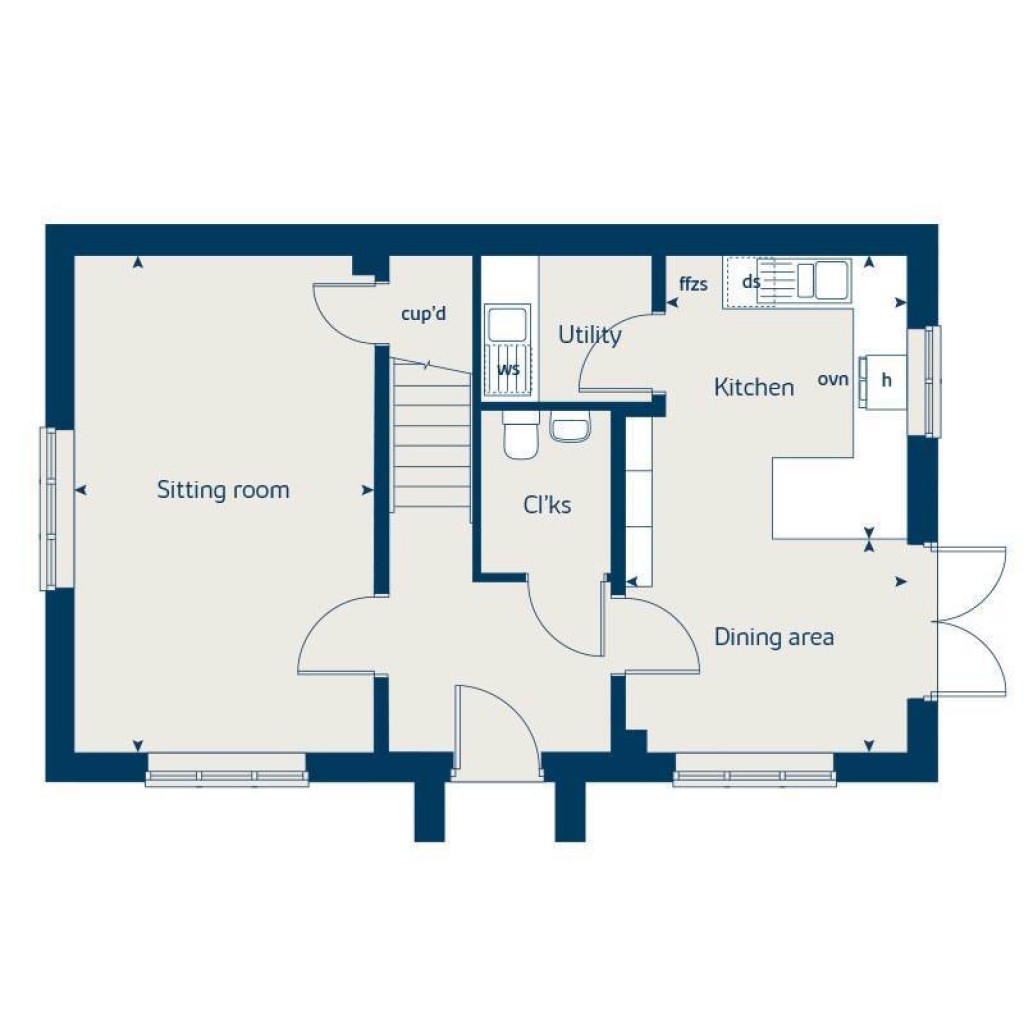 Floorplans For Station Approach, Westbury, Wiltshire