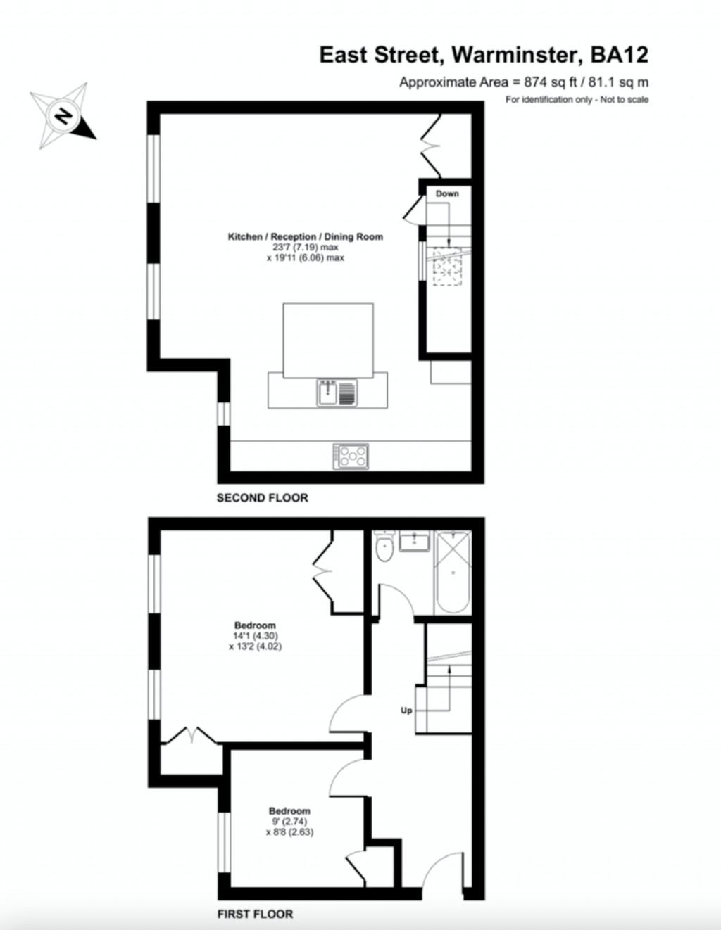 Floorplans For East Street, 61 East Street, Warminster