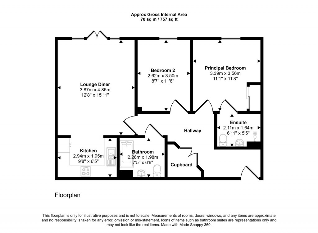 Floorplans For Chantry Court, Westbury