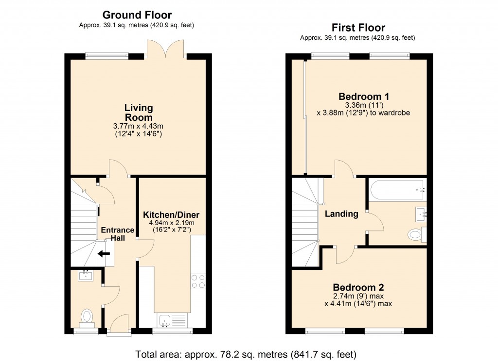 Floorplans For Snarlton Lane, Melksham